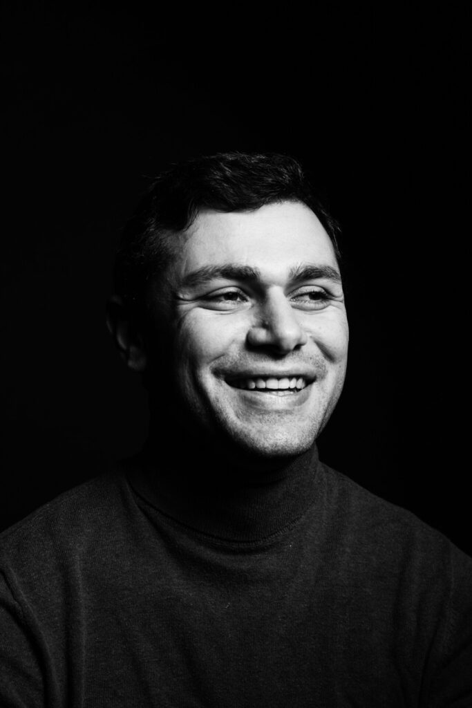 Stieler Fotografie Portrait schwarz Weiß Mann